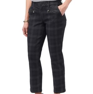 Democracy High Rise Plaid Vintage Skinny Jeans